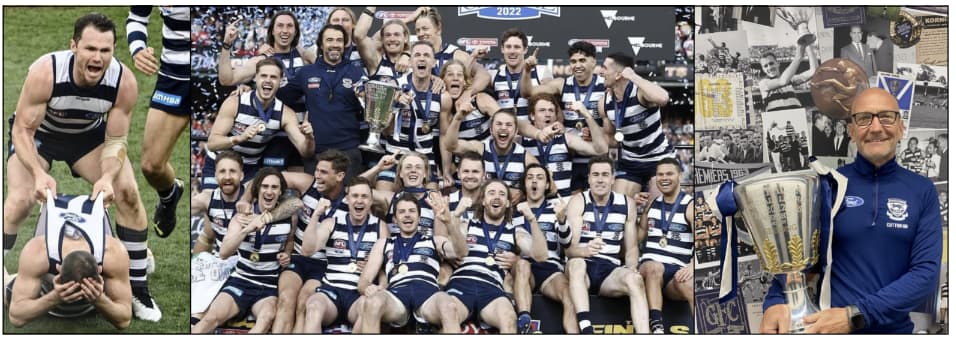 Geelong Cats celebrating success and Grand Final win